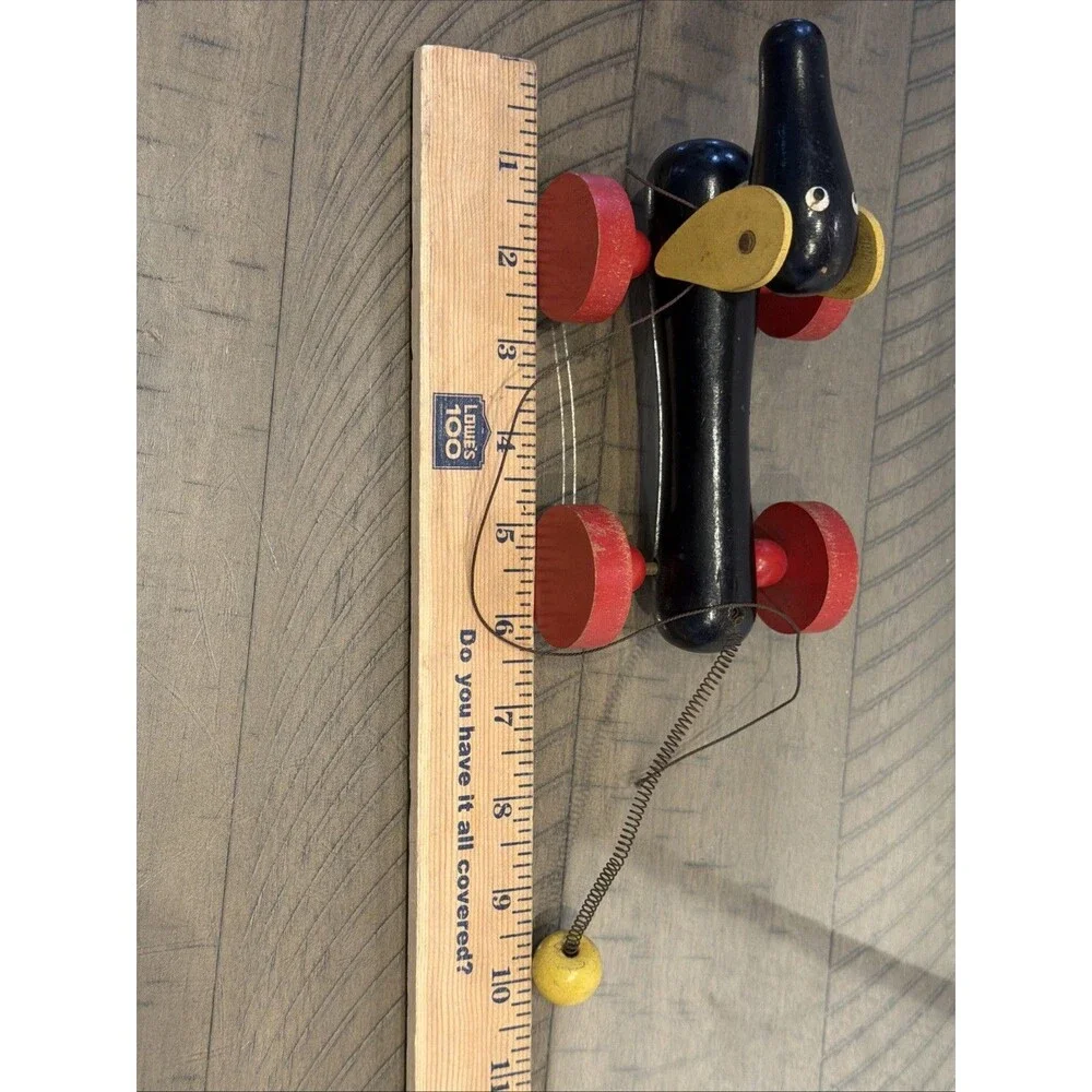 BRIO Sweden 30332 Pull Along DACHSHUND Wiener Dog 7